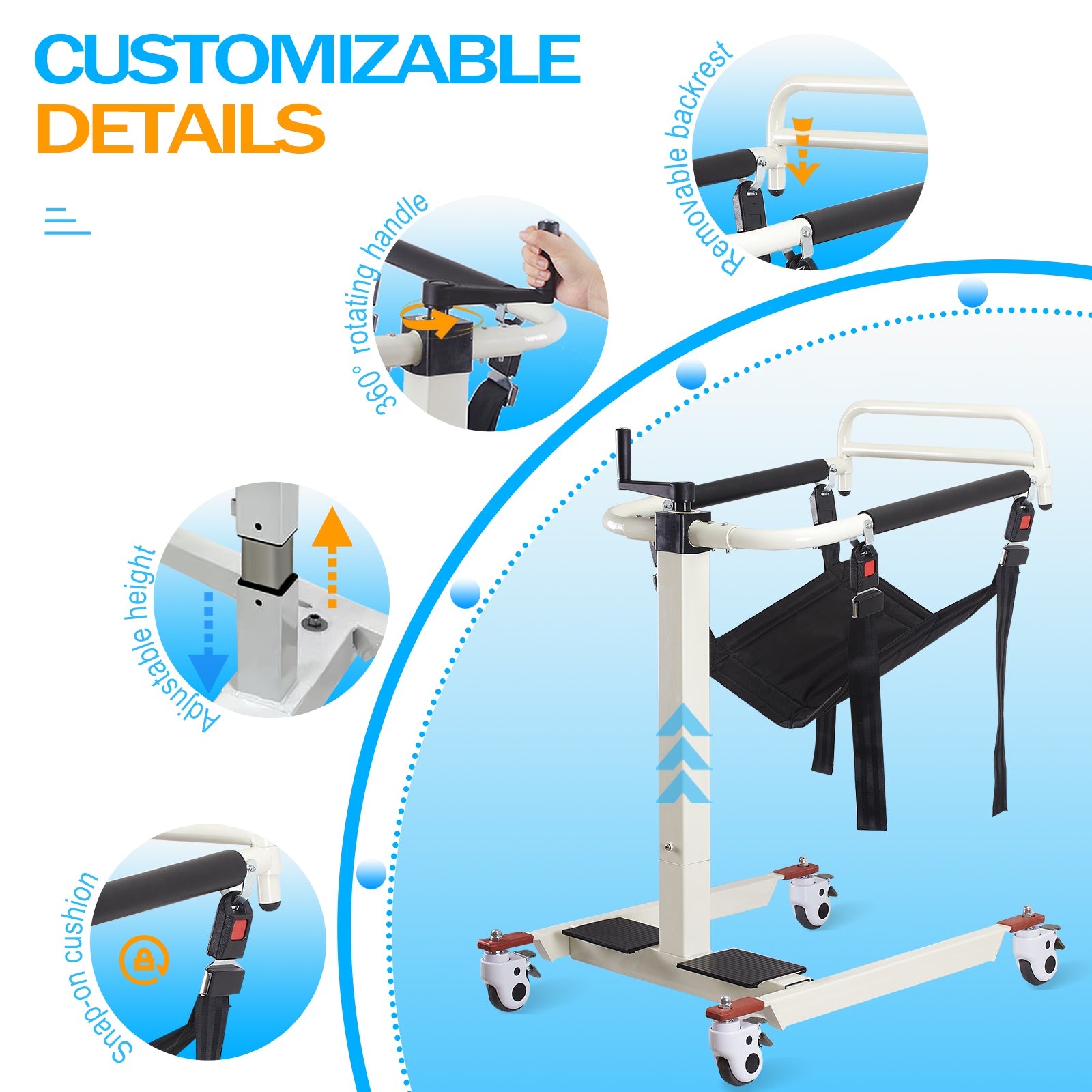 Shower transfer best sale with walker