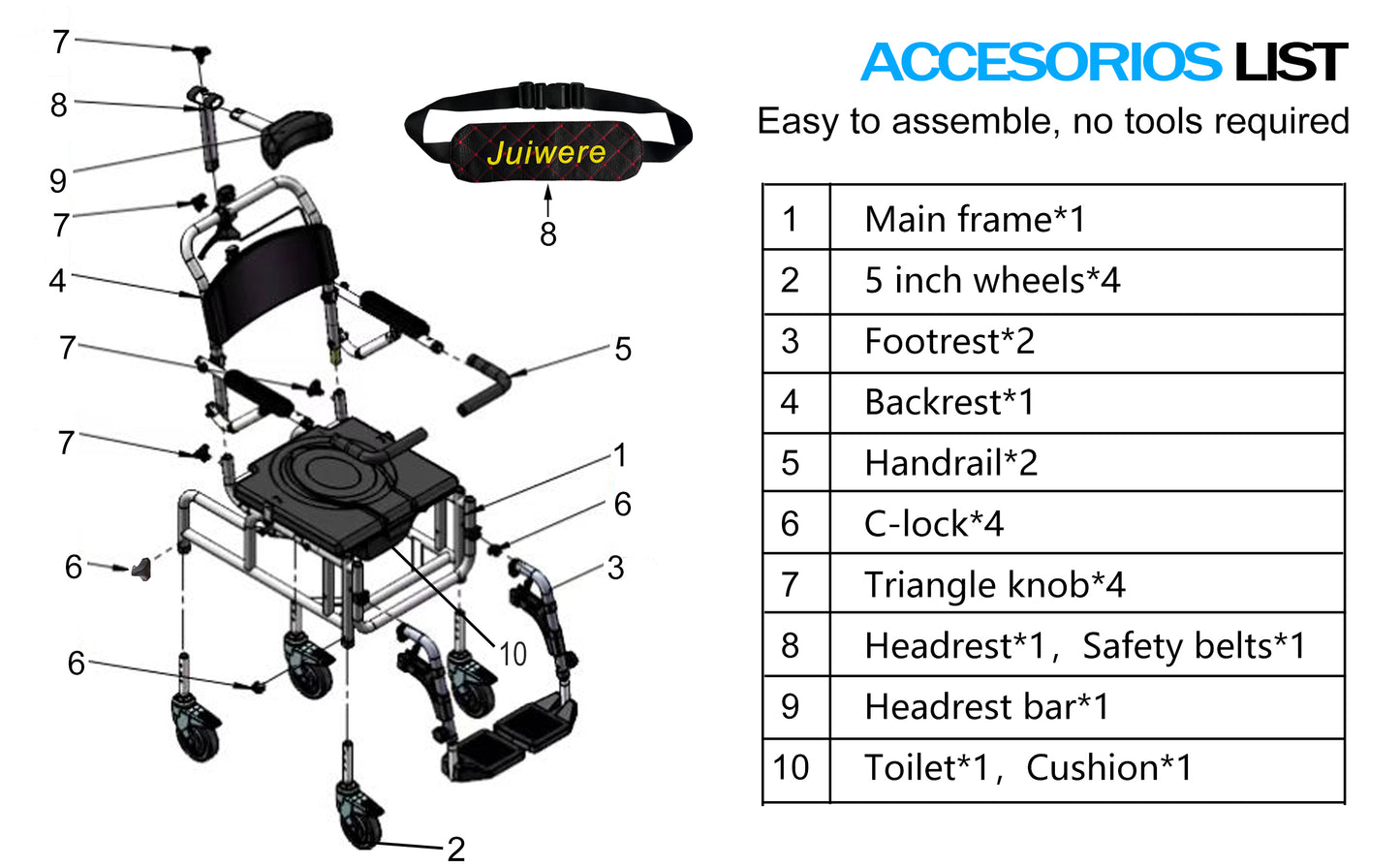 Shower Chair with Arms and Back,Reclining Shower Chair with Wheels,Tilt 45° Shower Wheelchair with Headrest and Bedpan,Bedside Commodes for Seniors,Medical Shower Chairs for Adults